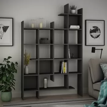 Biblioteca Manco, Decortie, 122x25.5x188 cm, gri imagine