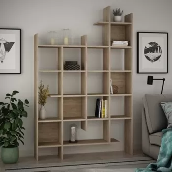 Biblioteca Manco, Decortie, 122x25.5x188 cm, oak imagine