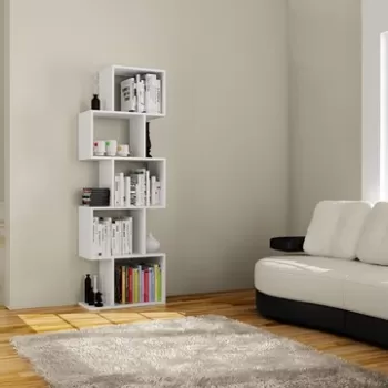 Biblioteca Meric, Elegance, 60x30x150 cm, alb imagine