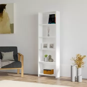 Biblioteca New, Puqa Design, 50x19.6x160 cm, alb imagine