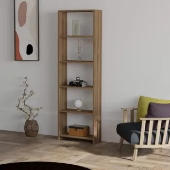 Biblioteca New, Puqa Design, 50x19.6x160 cm, maro imagine