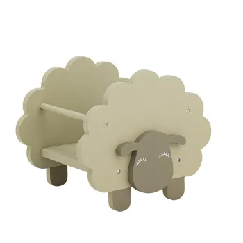 Biblioteca pentru copii, Bloomingville, Dolly, 30.5x35x30 cm, FSC 100%, MDF, verde imagine