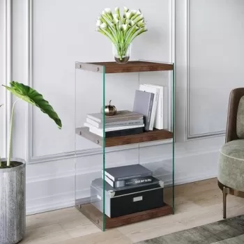 Biblioteca R300, Neostill, 40 x 35 x 80 cm, walnut imagine