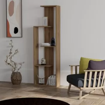 Biblioteca Wand, Puqa Design, 50x19.6x160 cm, maro imagine