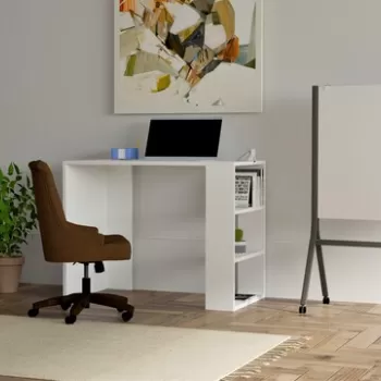 Birou Cool, Puqa Design, 90x50x70 cm, PAL, alb imagine