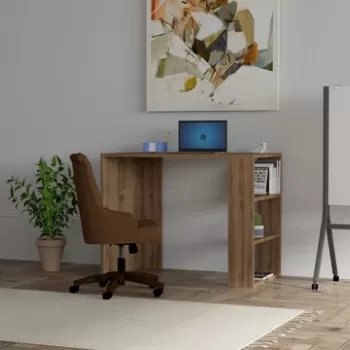 Birou Cool, Puqa Design, 90x50x70 cm, PAL, maro imagine