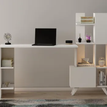 Birou, Coraline, Alis, 120x73x60 cm, PAL, Alb imagine