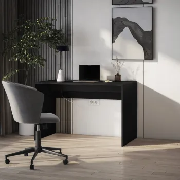 Birou ELTAP, Nevy, 140x60x75 cm, PAL/PVC, negru imagine