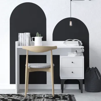 Birou, Emerald, Dow, 100x80x45 cm, PAL, Alb imagine