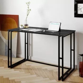 Birou, Hadley, Alfa, 120x75x60 cm, Negru imagine