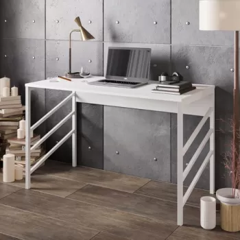 Birou, Hadley, Tuna, 120x75x60 cm, Alb imagine