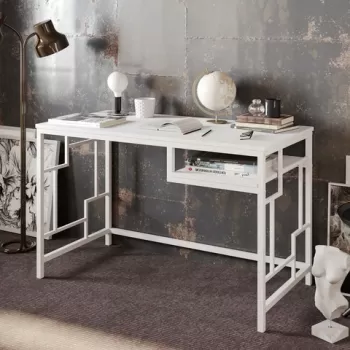 Birou, Hadley, Victory, 120x75x60 cm, Alb imagine