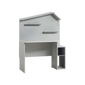 Birou, Hanah Home, Ayder, 112x149x62 cm, PAL, Gri imagine
