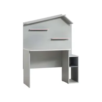 Birou, Hanah Home, Ayder, 112x149x62 cm, PAL, Roz / Gri imagine