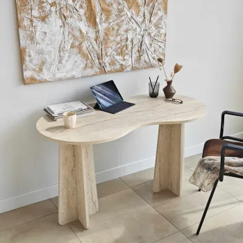 Birou, Hanah Home, Infini, 120x75x60 cm, PAL, Travertin imagine