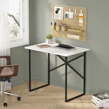 Birou, Hanah Home, Modena, 90x76x60 cm, PAL, Alb imagine