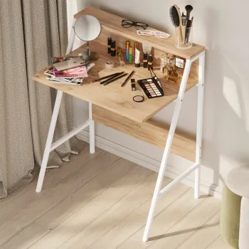 Birou, Hanah Home, Piano, 74x92x48 cm, PAL, Maro imagine