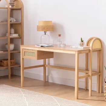 Birou, Howard, Nala 130, 130x73.5x60 cm, PAL, Natural imagine