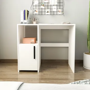 Birou, Inarch, Kuzey, 90x77.8x45 cm, PAL, Alb imagine