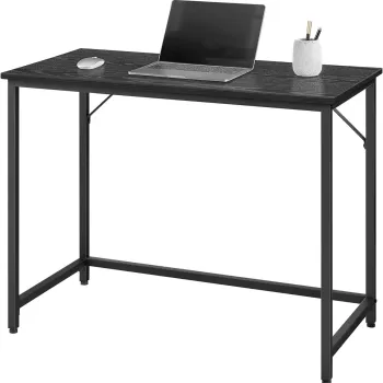 Birou Industrial, Vasagle, 100 x 50 x 75 cm, PAL/otel, negru imagine