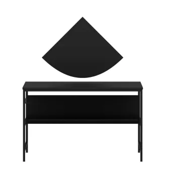 Birou, Minerva, Greta Matte 7041, 120x74x60 cm, PAL, Negru imagine