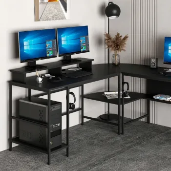 Birou, Minerva, Greta Matte, PAL, Negru imagine