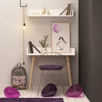 Birou, Mod Design, Ballony, Alb imagine