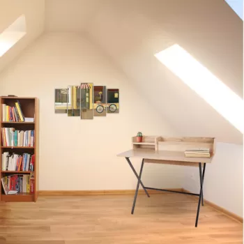 Birou, Mod Design, Havana, 100x50x89 cm, Stejar imagine