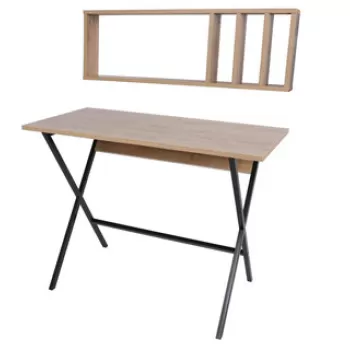 Birou, Mod Design, Oslo, Stejar / Negru imagine