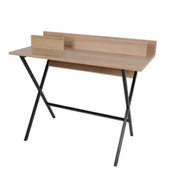 Birou, Mod Design, Panama, 100x50x89 cm, Stejar / Negru imagine