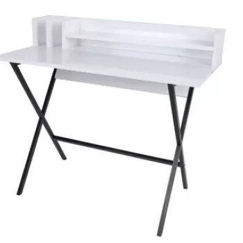 Birou, Mod Design, Steyr, 100x50x89 cm, Alb negru imagine