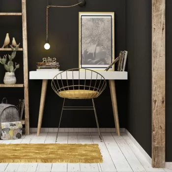 Birou, Mod Design, Veronika, 100x74x60 cm, Alb imagine