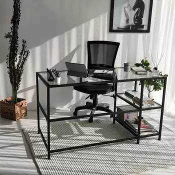 Birou, Neostill, Master Cal?sma Masas? / 130x60cm M101, 130x75x60 cm, Negru imagine