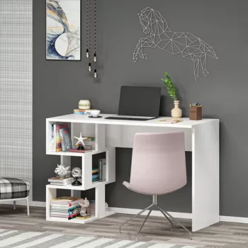 Birou, Olivia, Dardanos, 110x73.8x50 cm, PAL, Alb imagine