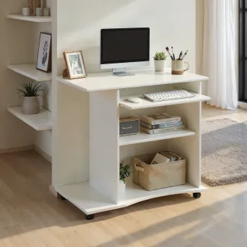 Birou Pepe, Inter Link, 80x50x75 cm, PAL, alb imagine