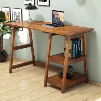 Birou Perla, Puqa Design, 73.5x51x120 cm, maro imagine