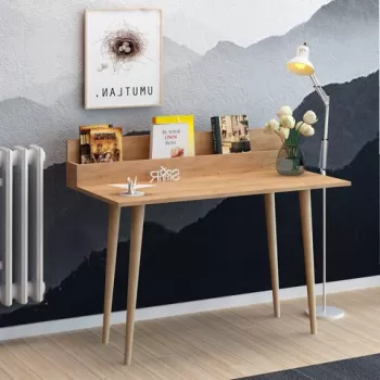 Birou Rammi, Mod Design, 100x60x94 cm, PAL, natural imagine