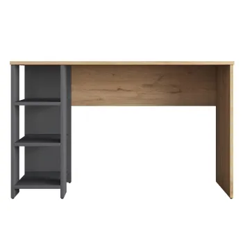 Birou, Rani, HA116, 160x161.8x45 cm, PAL, Nuc / Antracit imagine