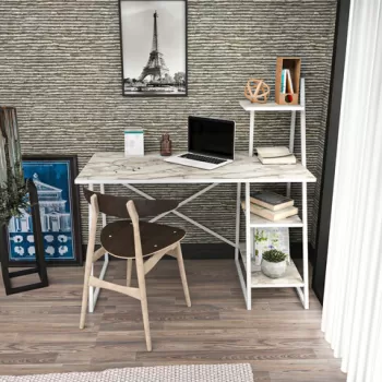 Birou, Retricy, Admira, 120x60x120 cm, PAL, Alb imagine