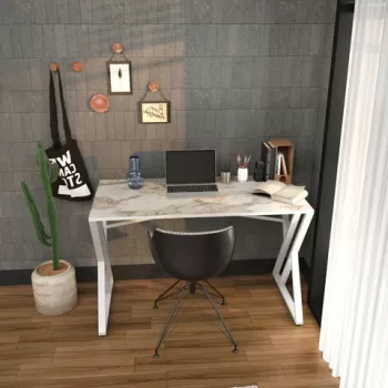 Birou, Retricy, Gyza, 120x60x75 cm, PAL, Alb imagine