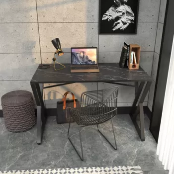 Birou, Retricy, Gyza, 120x60x75 cm, PAL, Negru imagine