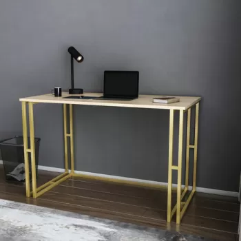 Birou, Retricy, Kane, 120x60x74.8 cm, PAL, Aur / Stejar imagine