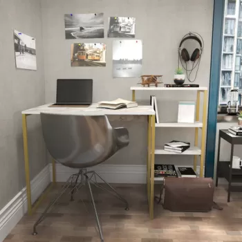 Birou, Retricy, Rino, 133x60x76.8 cm, PAL, Aur imagine