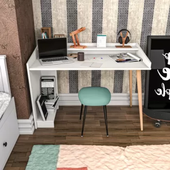 Birou, Retricy, Vanessa, 121.8x59x88.3 cm, PAL, Alb imagine