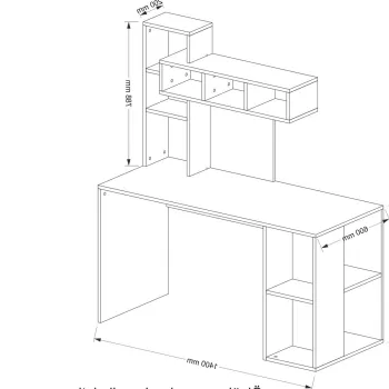Birou, Tera Home, Coral, PAL, Alb imagine