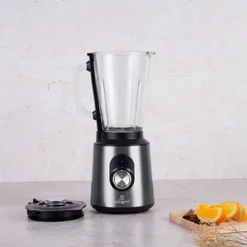 Blender de masa Berlinger Haus, Carbon Pro, 1000W, 1.5 L, inox/sticla/plastic, gri inchis/transparent imagine