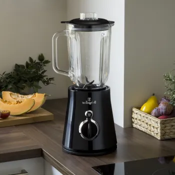 Blender de masa Berlinger Haus, Matte Black, 600W, 1.5 L, plastic/sticla, negru/transparent imagine