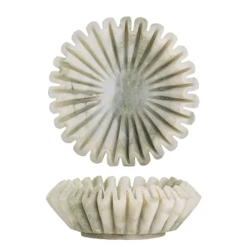 Bol decorativ, Bloomingville, Harmonia, 17.5x6 cm, 100 ml, marmura, verde imagine