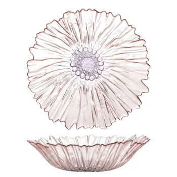 Bol decorativ, Bloomingville, Mariko, 31x8 cm, 2 L, sticla, roz imagine