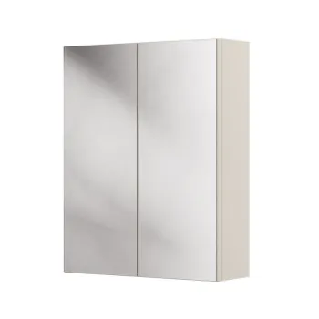 Cabinet cu oglinda si 2 usi, Bella Cashmere, Comad, 60x19x75 cm, PAL laminat, casmir mat imagine